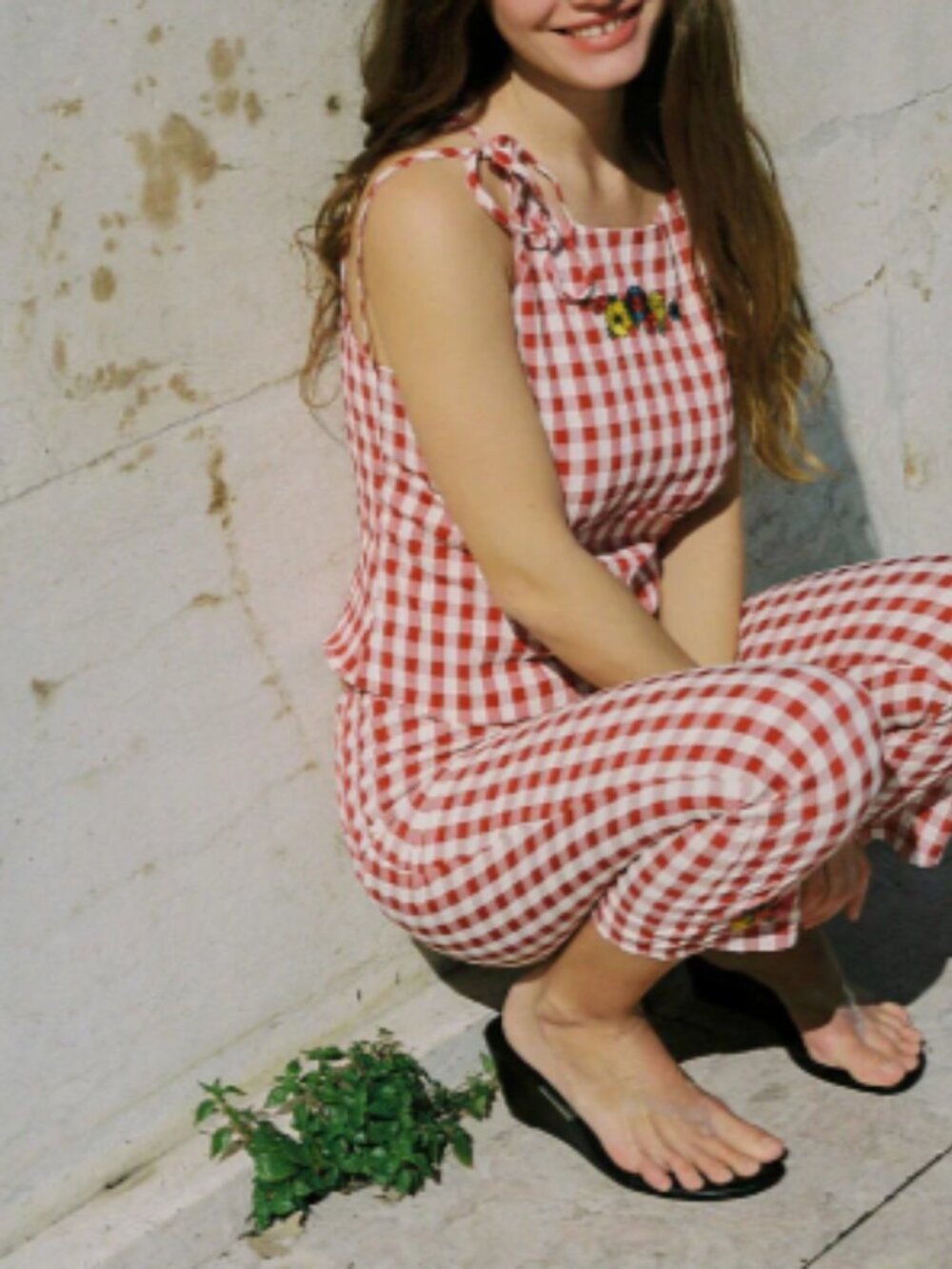 Lucy Top Lisa Says Gah Cherry Red Gingham - Picture 5 of 6